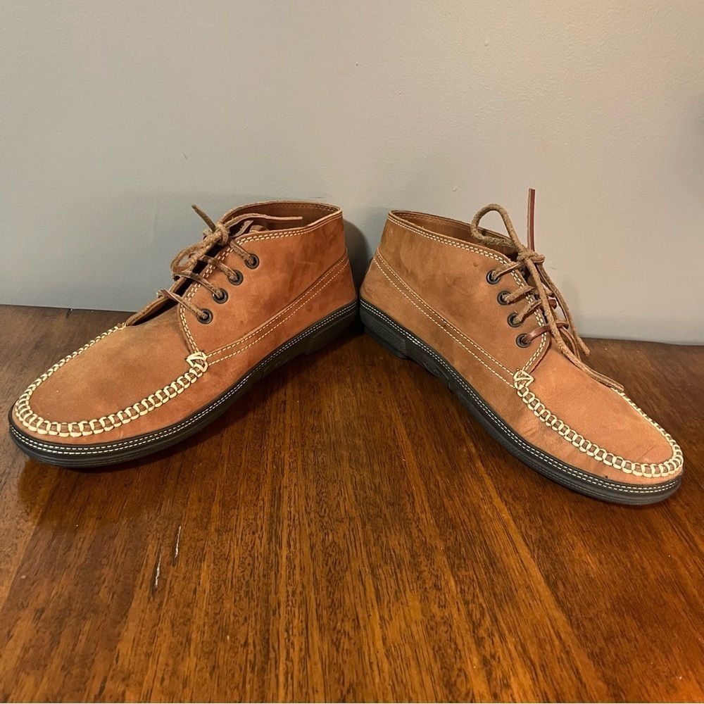 Tods Chukka Desert Dress Boots
Size 8.5 men’s. Camel leather. Vibram sole - Picture 5 of 16